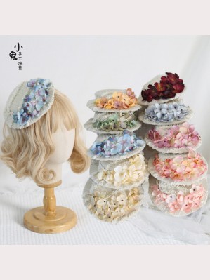 Summer Flower Country Lolita Hat Headpiece (LG137)
